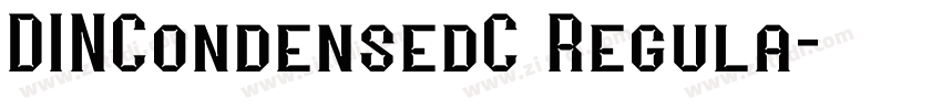 DINCondensedC Regula字体转换